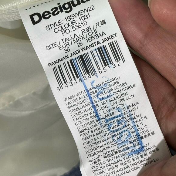 Desigual Chaq Alberto Full Zip Vegan Leather Jacket Long Sleeve Tan Size XXL NWT - Picture 11 of 11